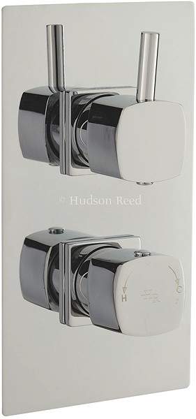 Hudson Reed Jule Twin concealed thermostatic shower valve