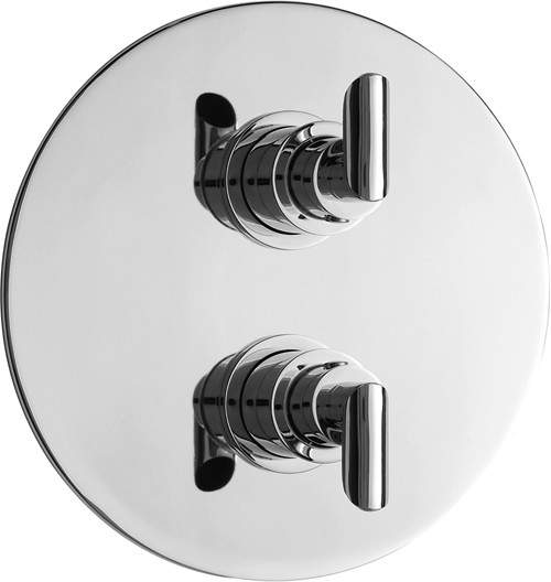 Hudson Reed Xeta Twin concealed 3/4" thermostatic shower valve