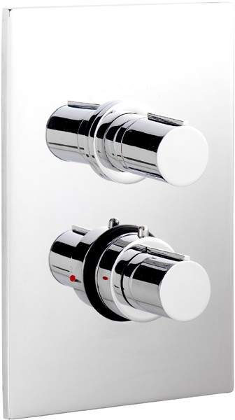 Ultra Ecco 3/4" Twin Concealed Thermostatic Shower Valve.