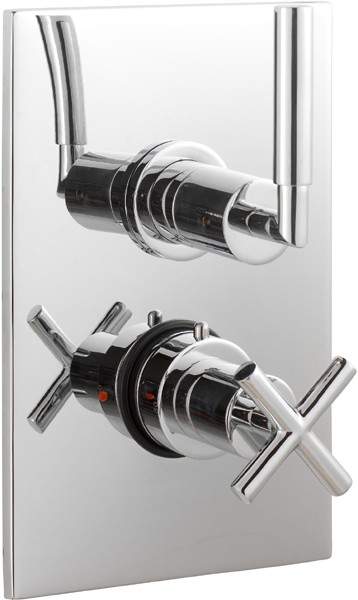 Ultra Helix 3/4" Twin Concealed Thermostatic Shower Valve.
