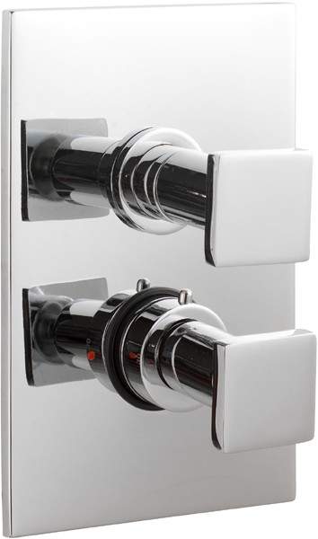 Ultra Milo 3/4" Twin Concealed Thermostatic Shower Valve.
