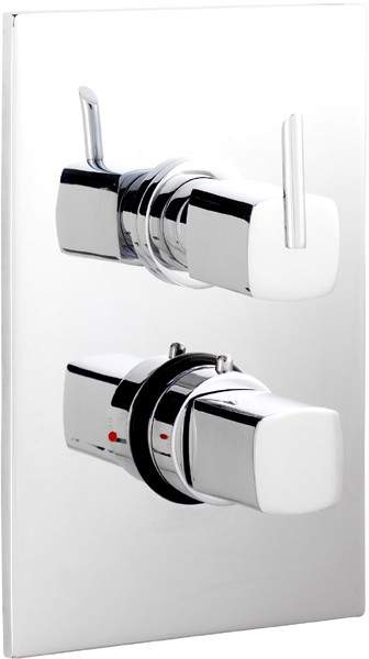 Ultra Rialto 3/4" Twin Concealed Thermostatic Shower Valve.