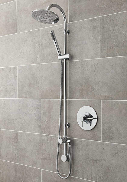 Ultra Spirit Thermostatic Dual Shower Valve With Destiny Shower Kit.