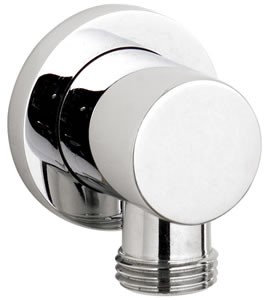 Nuie Component Minimalist Outlet Elbow In Chrome