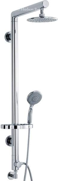 Hudson Reed Symmetry Modern Rigid Riser Shower Set (Chrome).