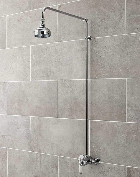 Ultra Showers Traditional Sequential Thermostatic Shower Valve & Riser Kit.