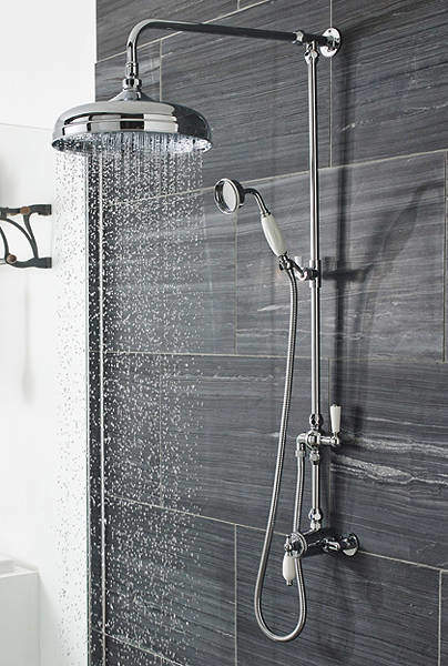 Ultra Showers Traditional Sequential Thermostatic Shower Valve & Riser Kit.
