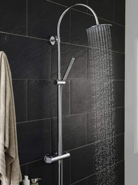 Hudson Reed Bar Showers Thermostatic Bar Valve & Rigid Riser Kit.