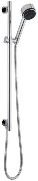 Ultra Showers Round Slide Rail Kit With Handset & Built In Outlet (Chrome).