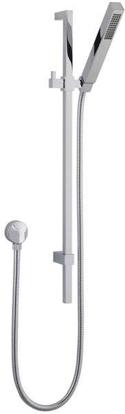 Ultra Showers Square Slide Rail Kit With Square Handset (Chrome).