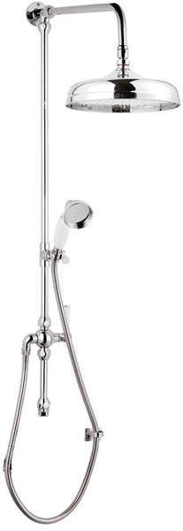 Component Traditional Rigid Riser Shower Kit With Diverter (Chrome).