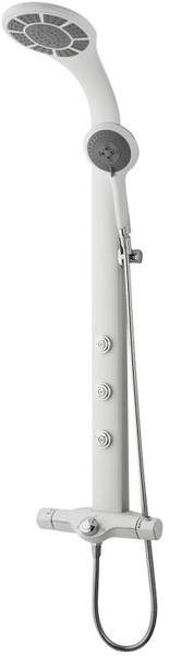 Hudson Reed Showers Domino Thermostatic Shower Panel (White).