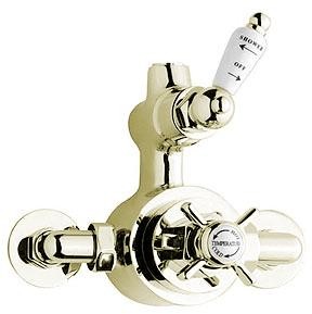 Nuie Beaumont Twin Exposed Shower Valve (Gold, Special Order)