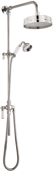 Component Traditional Rigid Riser Shower Kit With Diverter (Chrome).