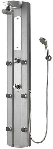 Ultra Showers Stylo Thermostatic Shower Panel (Silver).