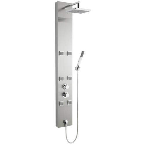 Ultra Showers Easton Thermostatic Shower Panel (Stainless Steel).
