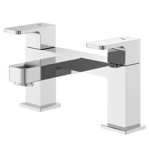 HR Astra Bath Filler Tap With Lever Handles (Chrome).