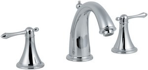 Hudson Reed Lowry 3 tap hole basin mixer with lever heads + free pop up waste