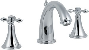 Hudson Reed Lowry 3 tap hole basin mixer with cross heads + free pop up waste