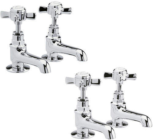 Nuie Beaumont Basin & Bath Tap Pack (Chrome).