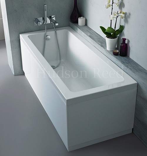 Hudson Reed Baths Mono Square Single Ended Bath With Panels. 1800x800mm.