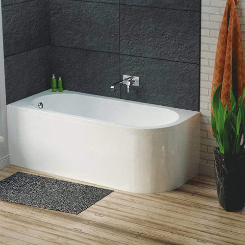 Hudson Reed Baths Dahlia Corner Bath & Panel (Left Handed).