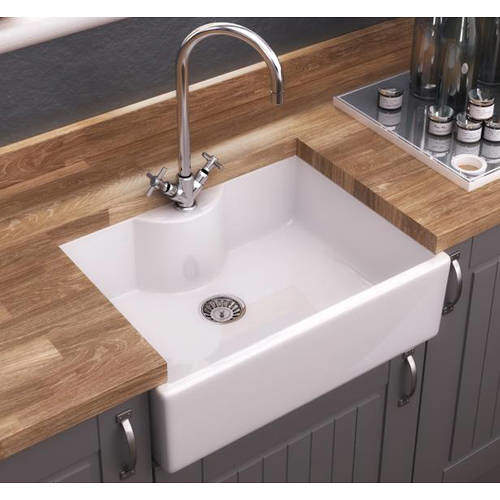 Ultra Butler Sinks Staffordshire Butler Sink 220x595x450mm (1 Hole).