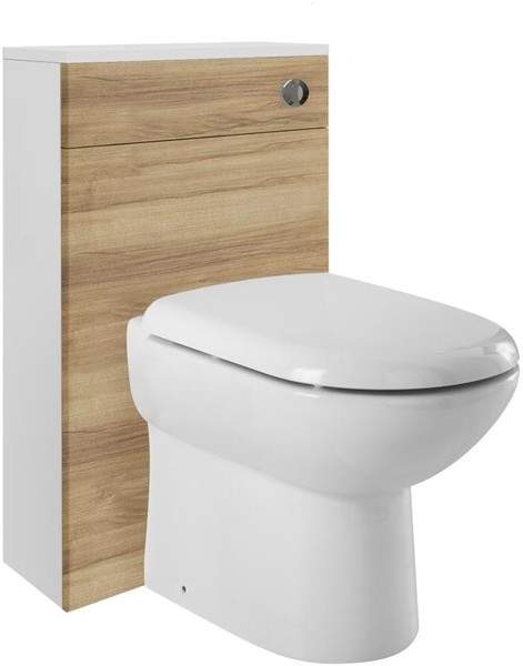 Ultra Design Back To Wall WC Unit With Pan, Cistern & Seat (Walnut).