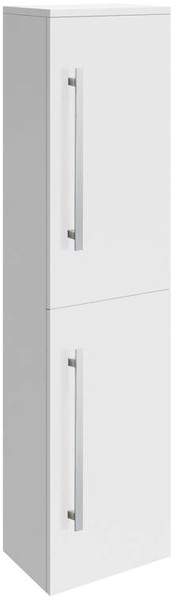 Ultra Design Wall Mounted Bathroom Storage Cabinet 350x1400 (White).