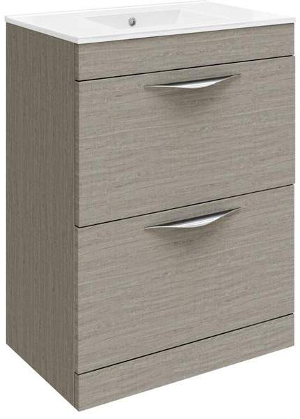 Hudson Reed Memoir 600mm Vanity Unit & 120 Basin (Blonde Oak).