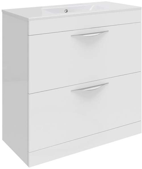 Hudson Reed Memoir 800mm Vanity Unit & 121 Basin (White).