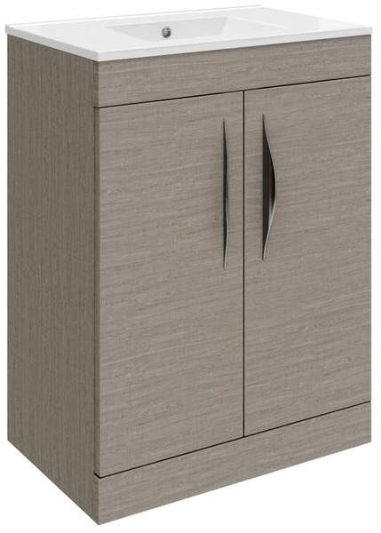 Hudson Reed Memoir 600 Vanity Unit With Doors & 120 Basin (Blonde Oak).