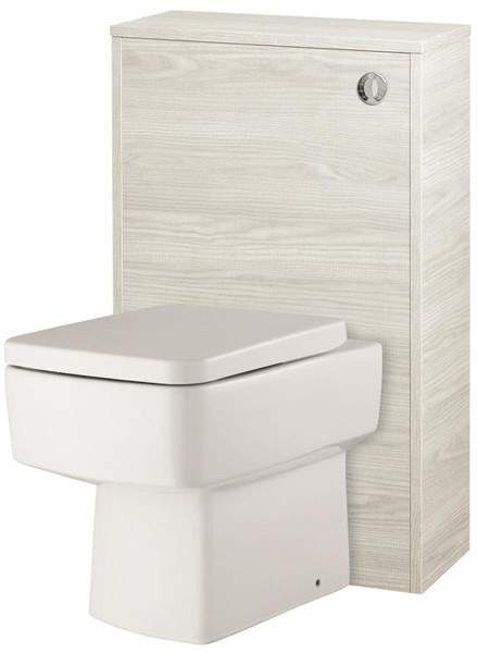 Hudson Reed Horizon 500mm Back To Wall WC Unit (White Oak).