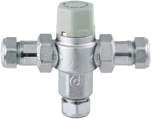 Thermostatic TMV3 Thermostatic Under Basin Blending Valve (15mm).