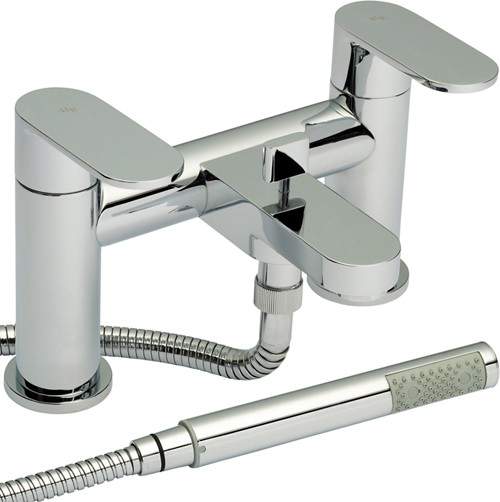 Hudson Reed Cloud 9 Bath Shower Mixer Tap With Shower Kit (Chrome).