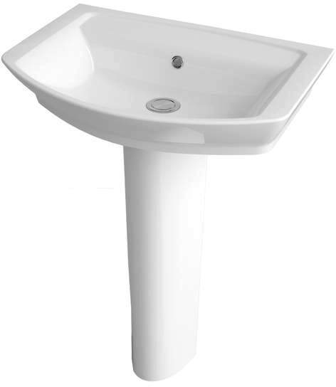 Hudson Reed Maya Basin & Full Pedestal (1 Tap Hole, 550mm).