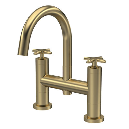 Nuie Aztec Bath Filler Tap (Brushed Brass).