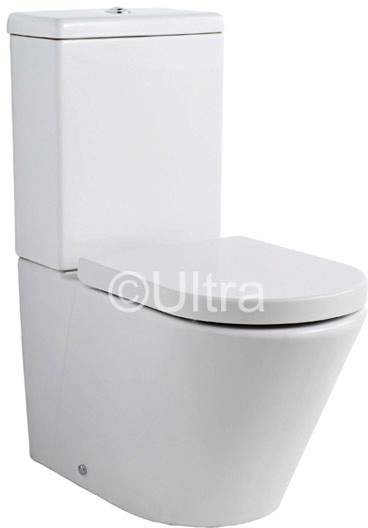 Ultra Jardine Close Coupled Toilet Pan With Cistern & Seat.