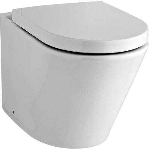 Ultra Jardine Round Back To Wall Toilet Pan & Soft Close Seat.