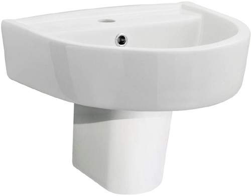 Ultra Orb Basin & Semi Pedestal (1 Tap Hole, 420mm).