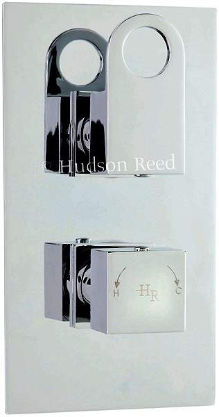 Hudson Reed Deco Twin Concealed Thermostatic Shower Valve (Chrome).