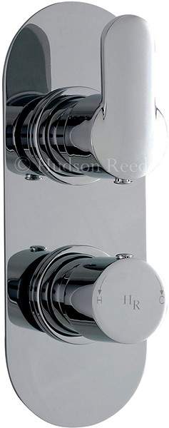 Hudson Reed Dias 3/4" Twin Thermostatic Shower Valve With Diverter.