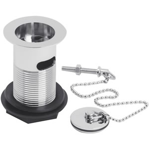 Hudson Reed Wastes Brass Basin Waste With Ball Chain (Chrome)