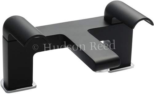 Hudson Reed Epic Bath Filler Tap (Black & Chrome).