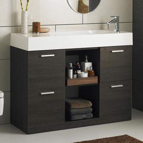 Hudson Reed Chalice Floor Standing Vanity Unit With Drawers (Oak).