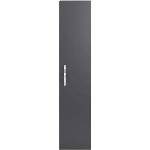 HR Apollo Compact Wall Hung Tall Storage Unit (300mm, Grey).