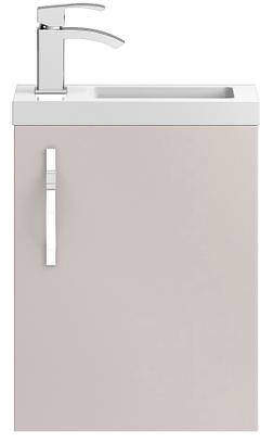HR Apollo Compact Wall Hung Vanity Unit & Basin (400mm, Cashmere).