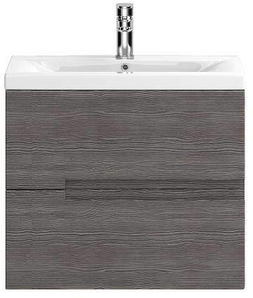 HR Urban Wall Hung 600mm Vanity Unit & Basin Type 2 (Grey Avola).