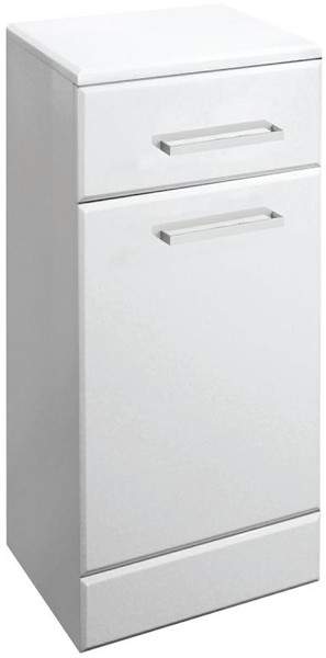 Ultra Beaufort Laundry Basket Cabinet. 350x300x766mm (White).