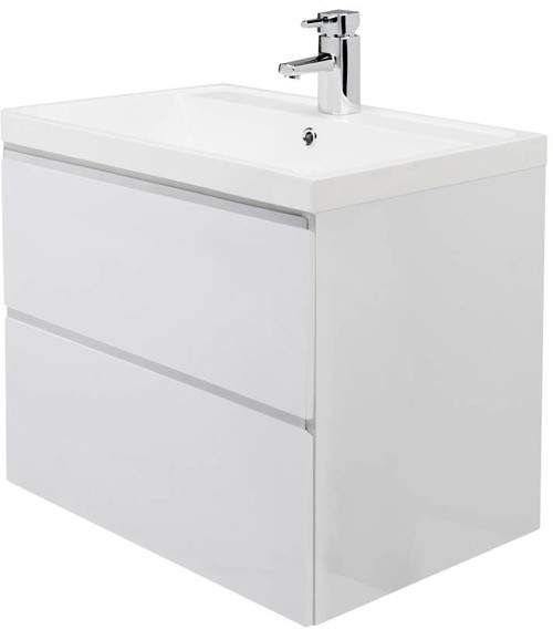 Premier Tribute Wall Mounted Vanity Unit With Drawers & Basin 600x500.